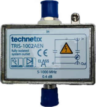 Technetix  TRIS-1002AEN  galvanische Trennglied Isolator 5-1000 MHz